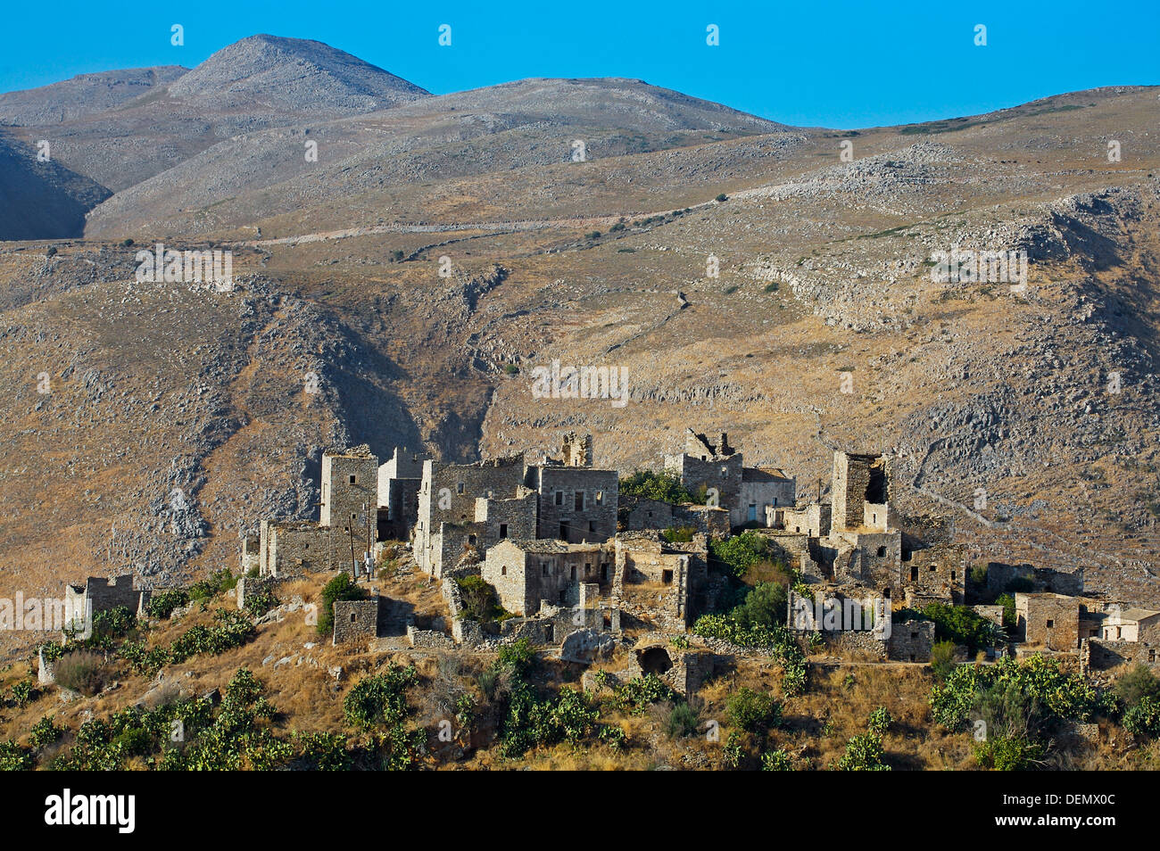 Vathia village on Mani Peninsula Laconia, Peloponnese Greece Stock