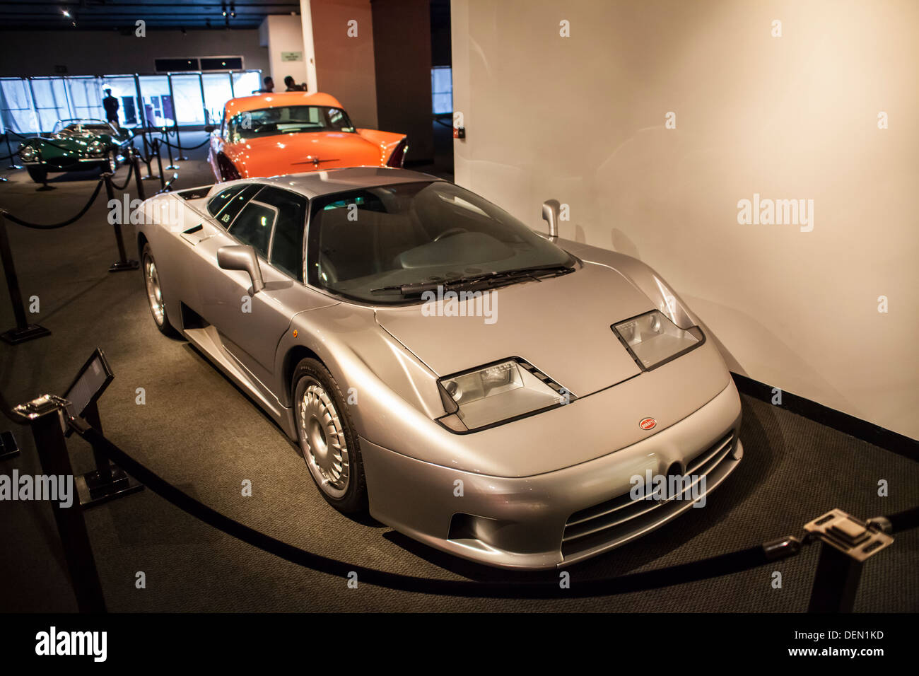 A 1994 Bugatti EB 110 At the Petersen Museum in Los Angeles California Stock Photo