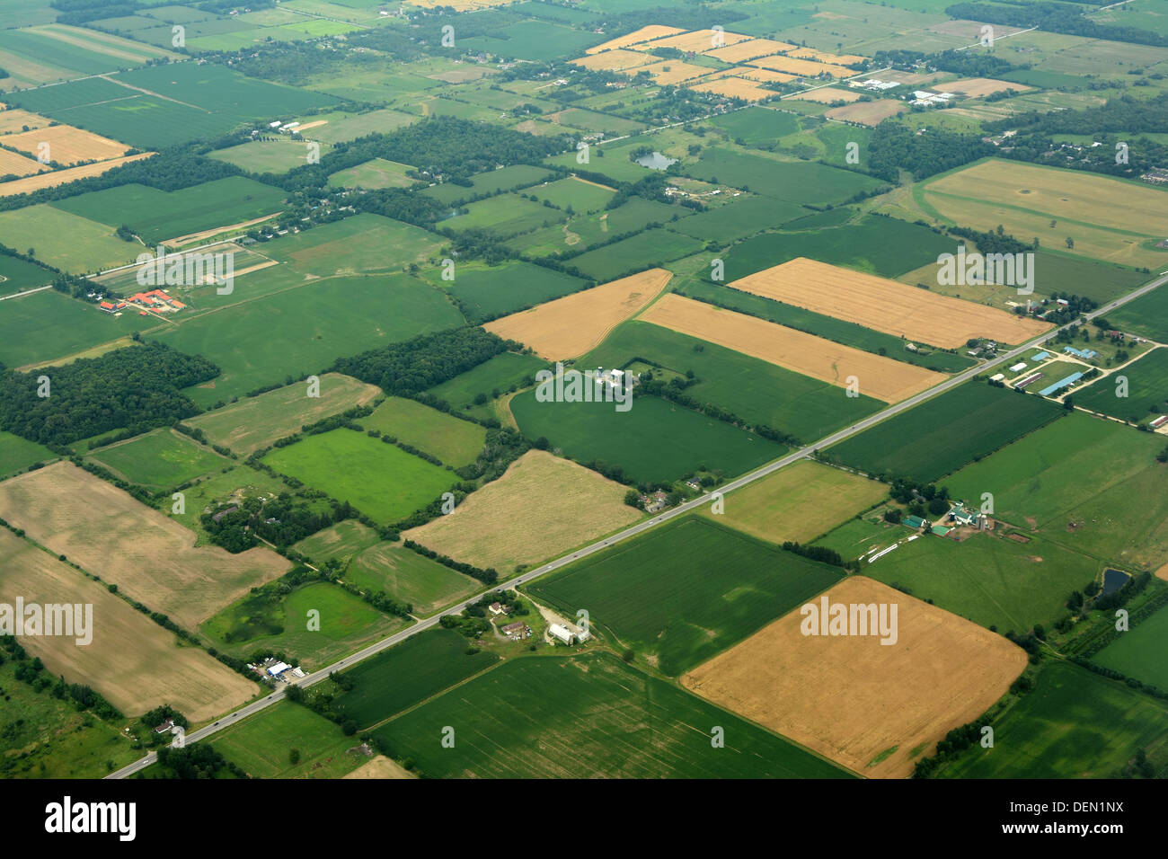 Farm land Ontario, Canada Stock Photo