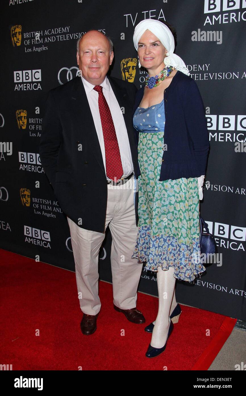 Los Angeles, California, USA. 21st Sep, 2013. Julian Fellowes, Emma Joy Kitchener attend the BAFTA Los Angeles TV Tea 2013 held at the SLS Hotel on September 21, 2013 in Beverly Hills, California. Credit:  TLeopold/Globe Photos/ZUMAPRESS.com/Alamy Live News Stock Photo