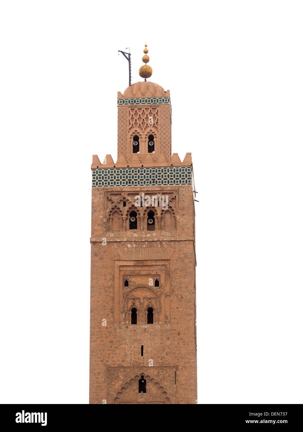 Koutoubia mosque minaret, Marrakech, Morocco Stock Photo