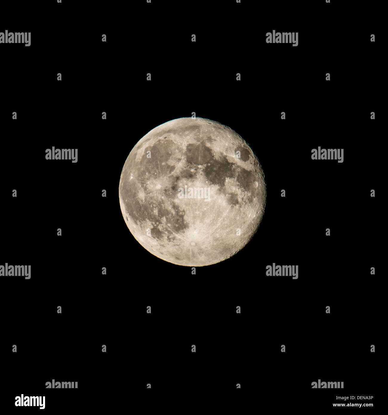 Full moon at night Stock Photo