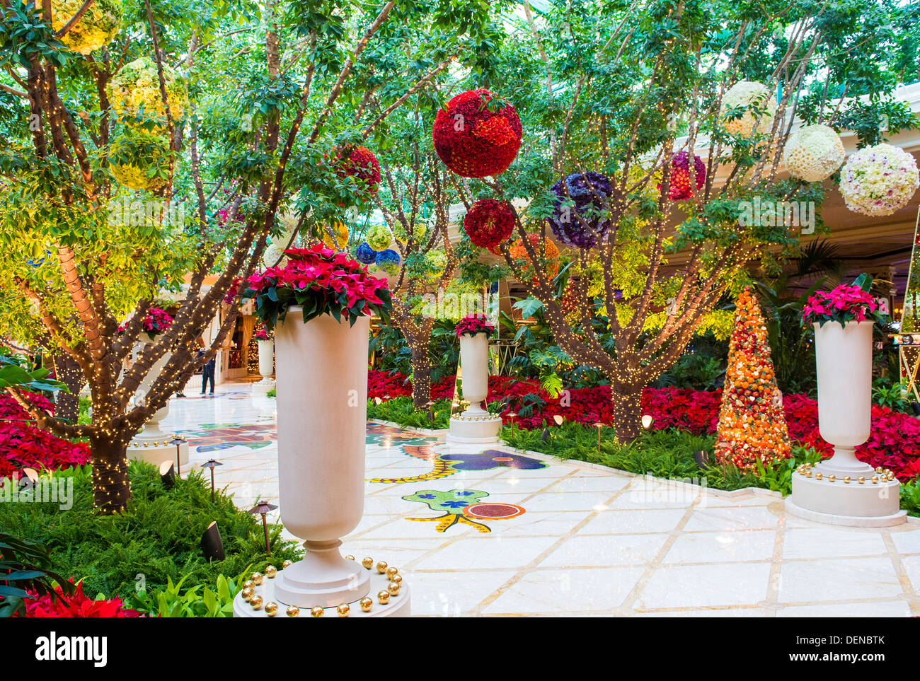 The the interior of Wynn Hotel and casino in Las Vegas. Stock Photo
