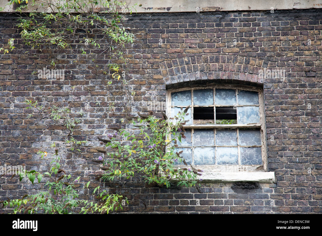 Derelict building in Battersea Stock Photo