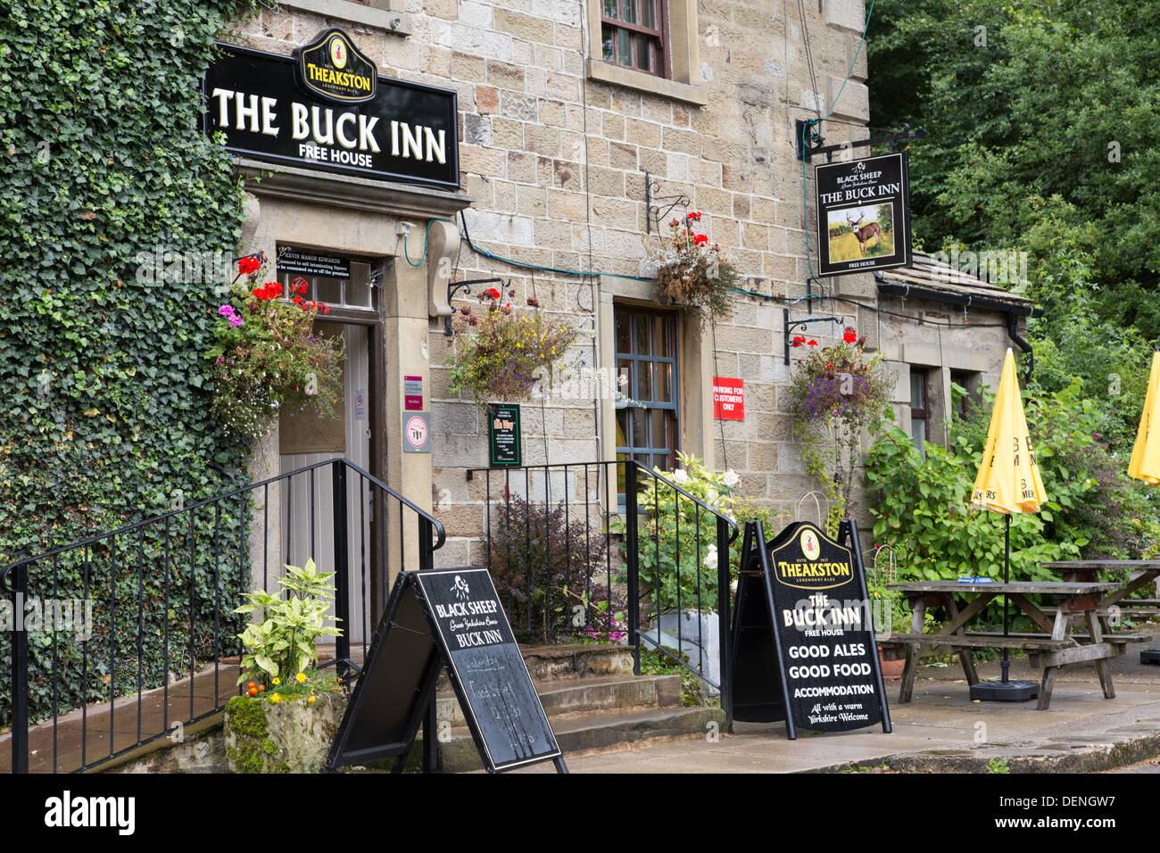 The Buck Inn in the village of Buckden, Wharfdale, Yorkshire Dales