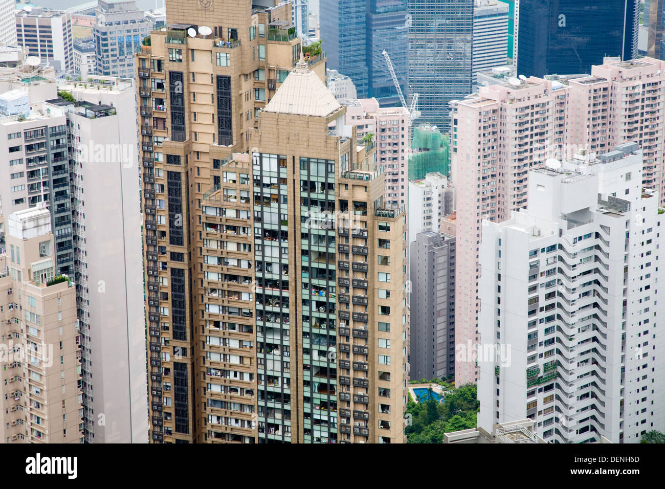 Dense high rise housing, Hong Kong Stock Photo Alamy
