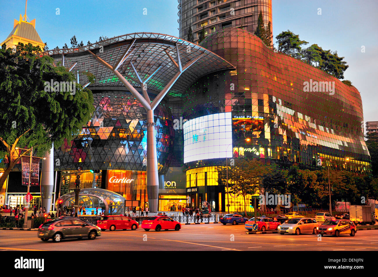 Singapore Orchard Road - ION Orchard Stock Photo