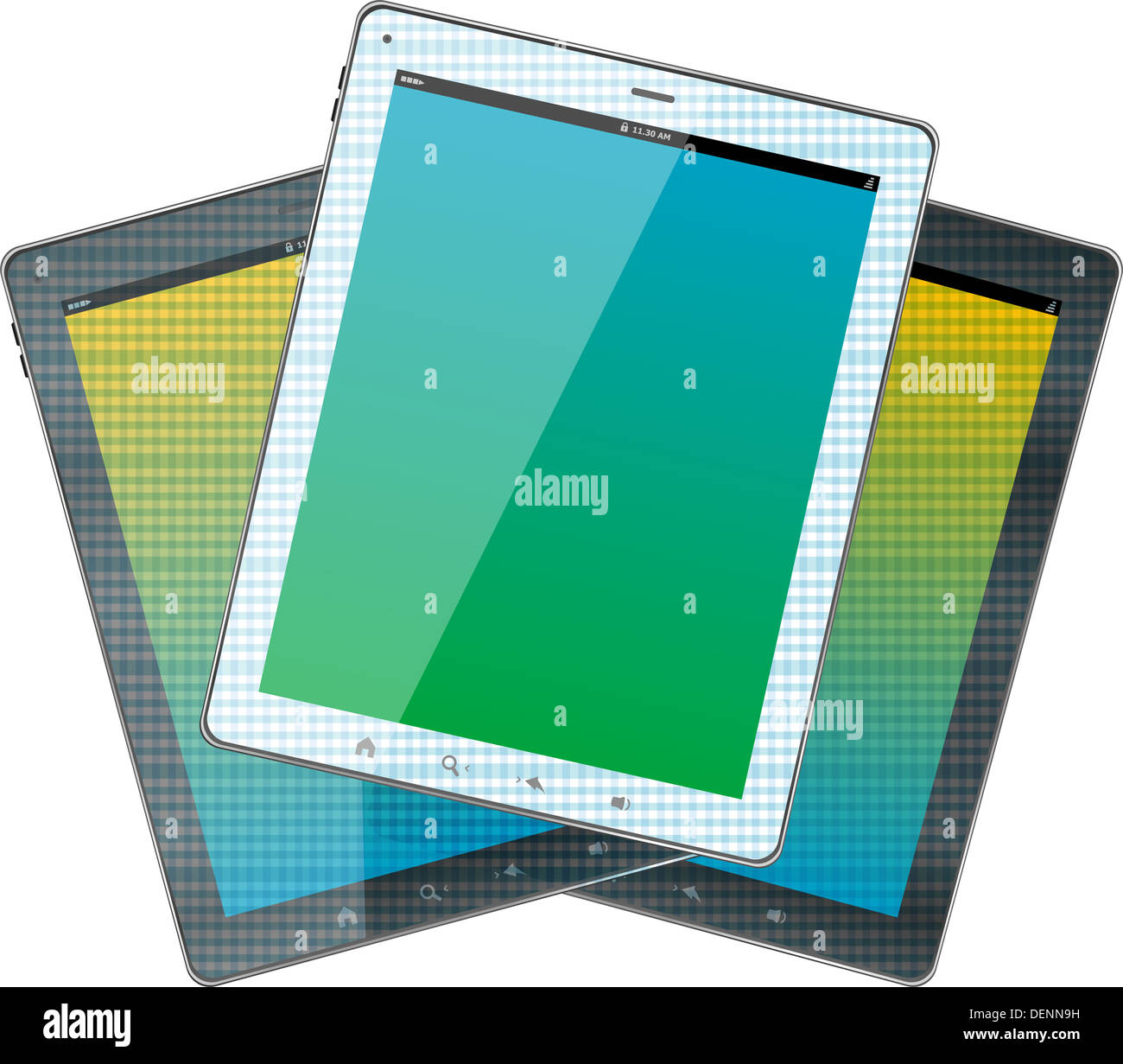 Realistic Concept Of Tablet PC set. Isolated On White Background Stock Photo Alamy