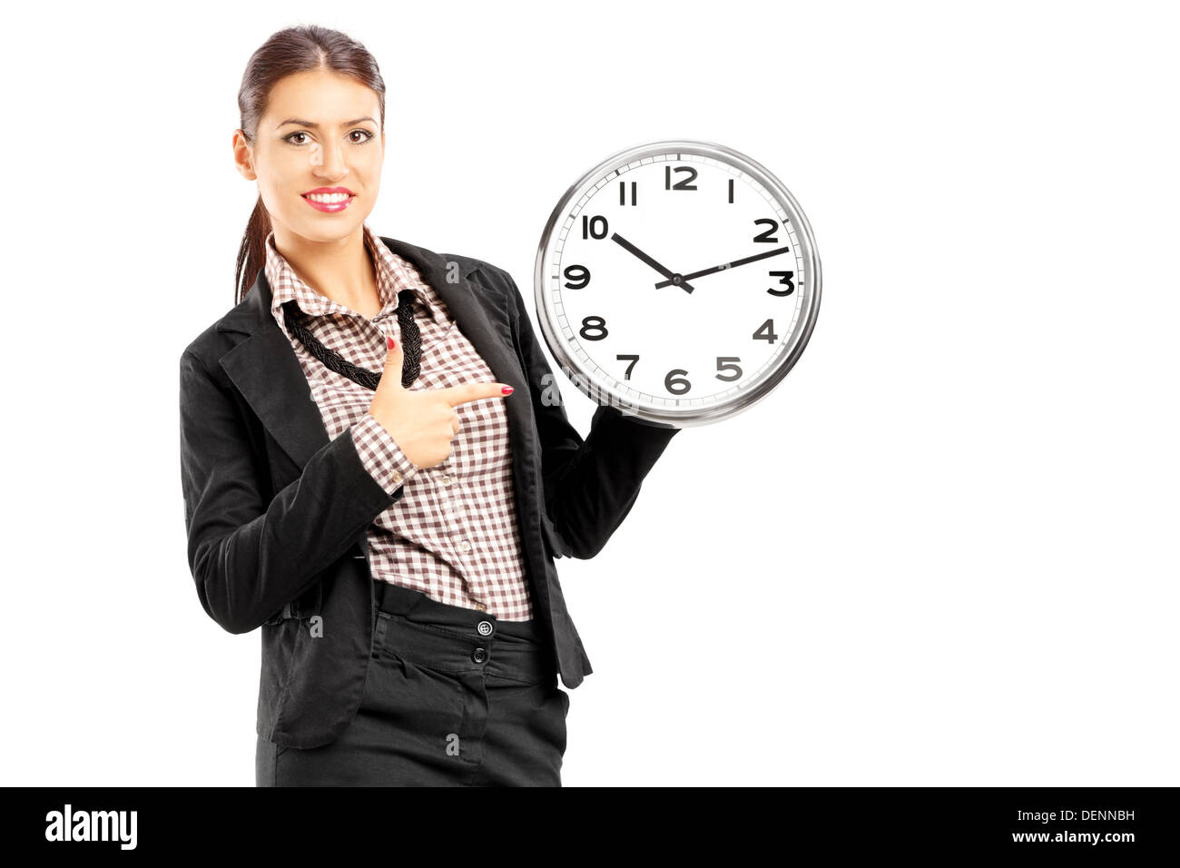 Ladies Time Sign Woman time clock Cut Out Stock Images & Pictures - Alamy