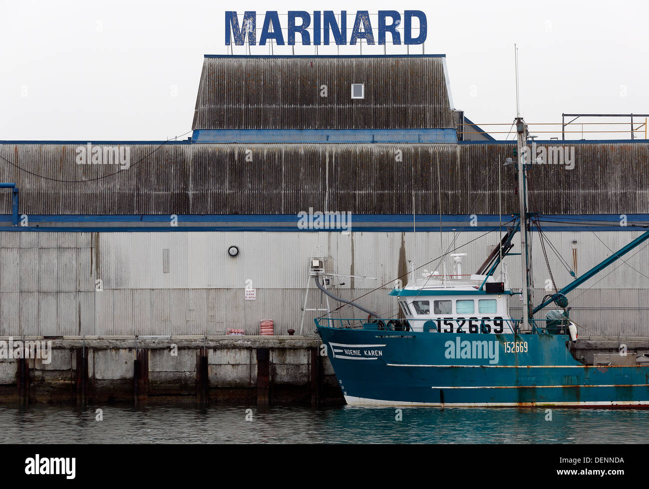 Commercial fishing boat in the harbor, RivièreauRenard, Québec, Canada Stock Photo Alamy