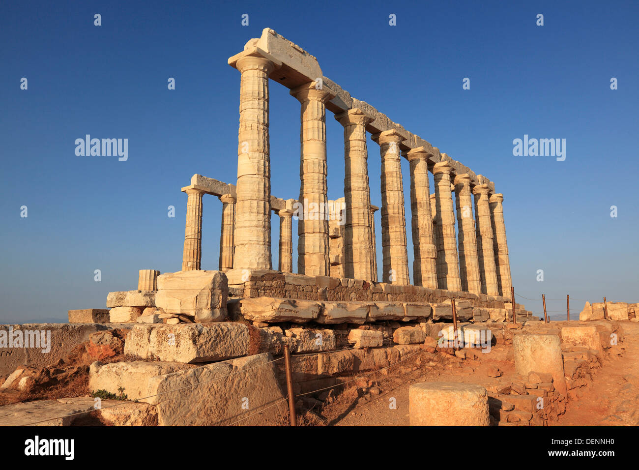 Ancient, Ancient Greece, Ancient History, Antiquity,  Archaeology, Architecture,Color, Colour, Column, Europe, Greece, Stock Photo