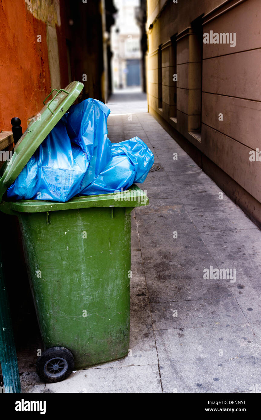 Garbage bag, Valencia, Spain Stock Photo Alamy