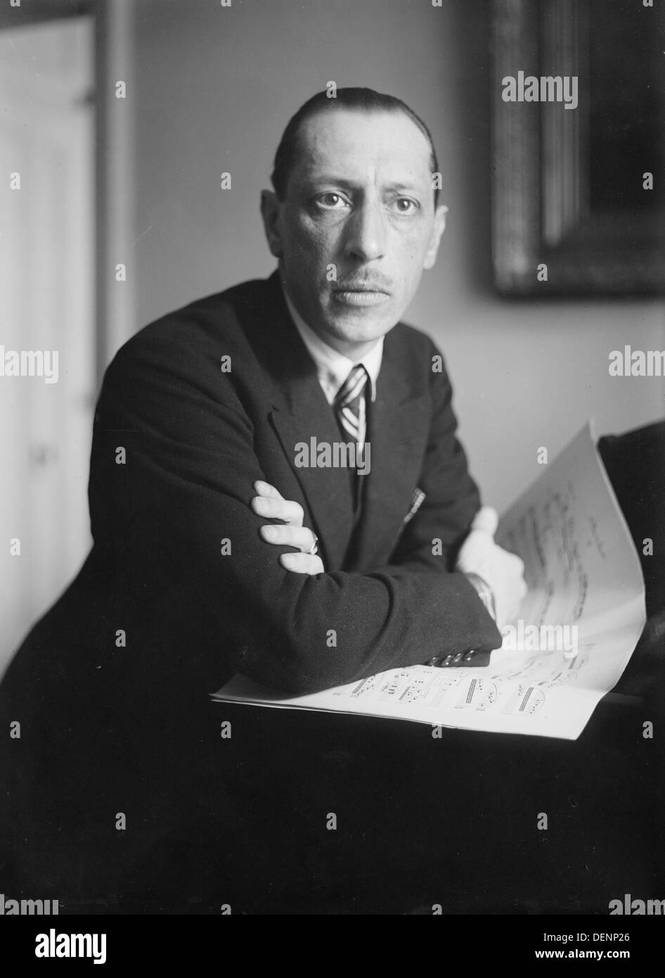 Igor Stravinsky, Russian composer Stock Photo