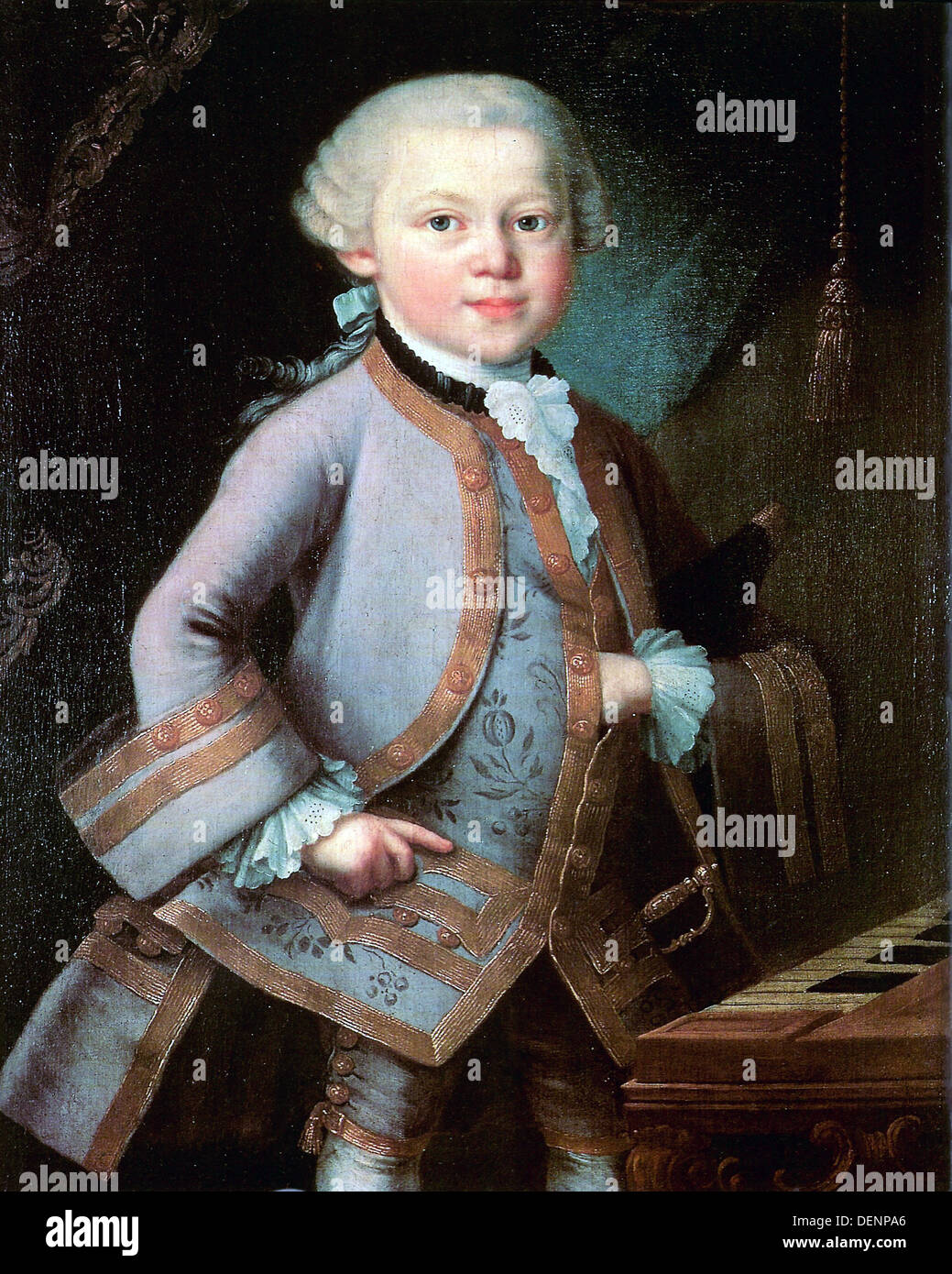 Mozart aged six years old, Wolfgang Amadeus Mozart, composer Stock Photo