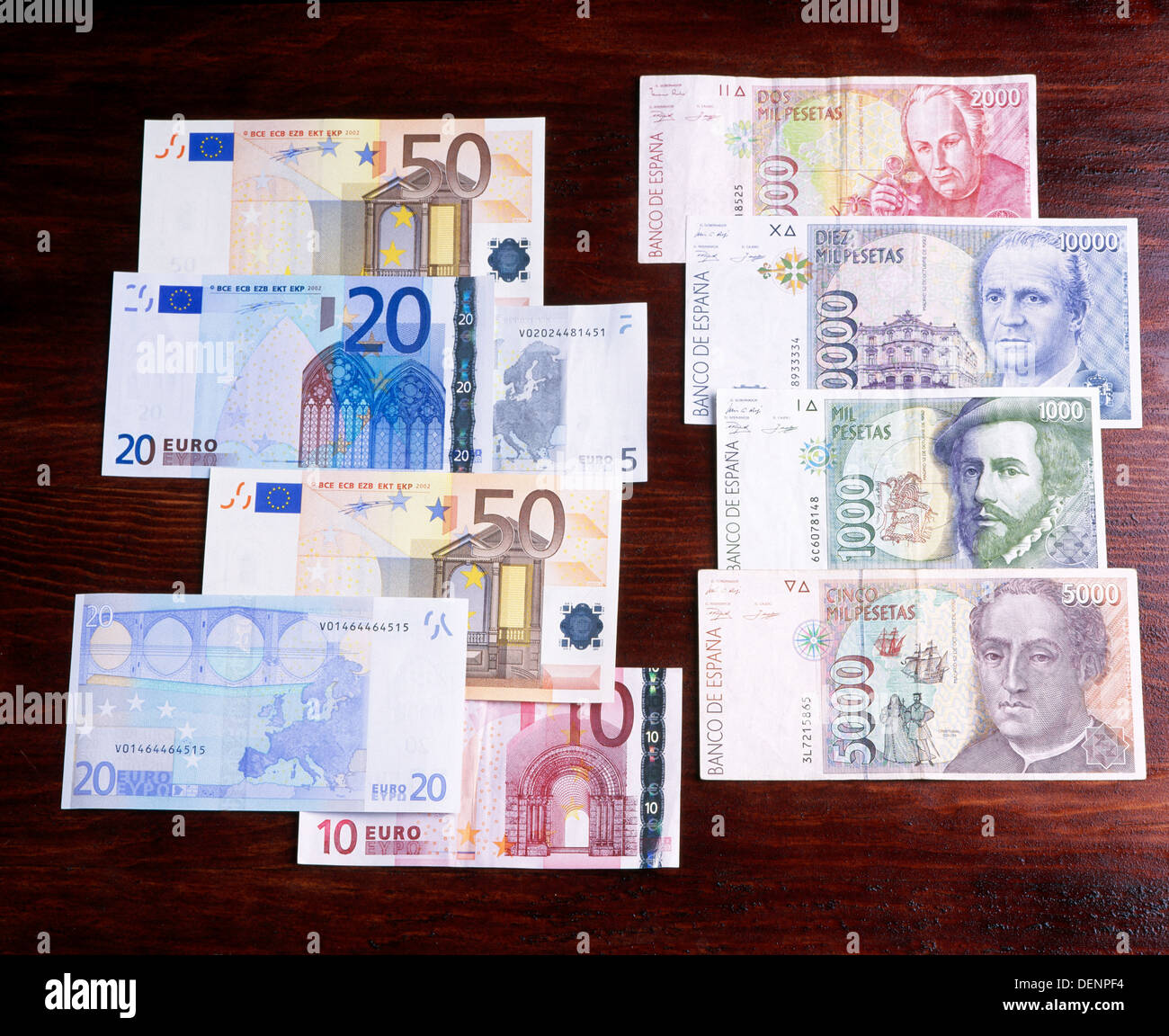 Spain Euro Bills Used In Individual