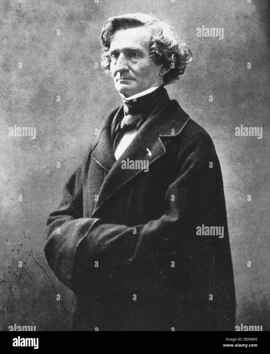 Hector Berlioz, Frenc romantic composer (1803-1869) Stock Photo
