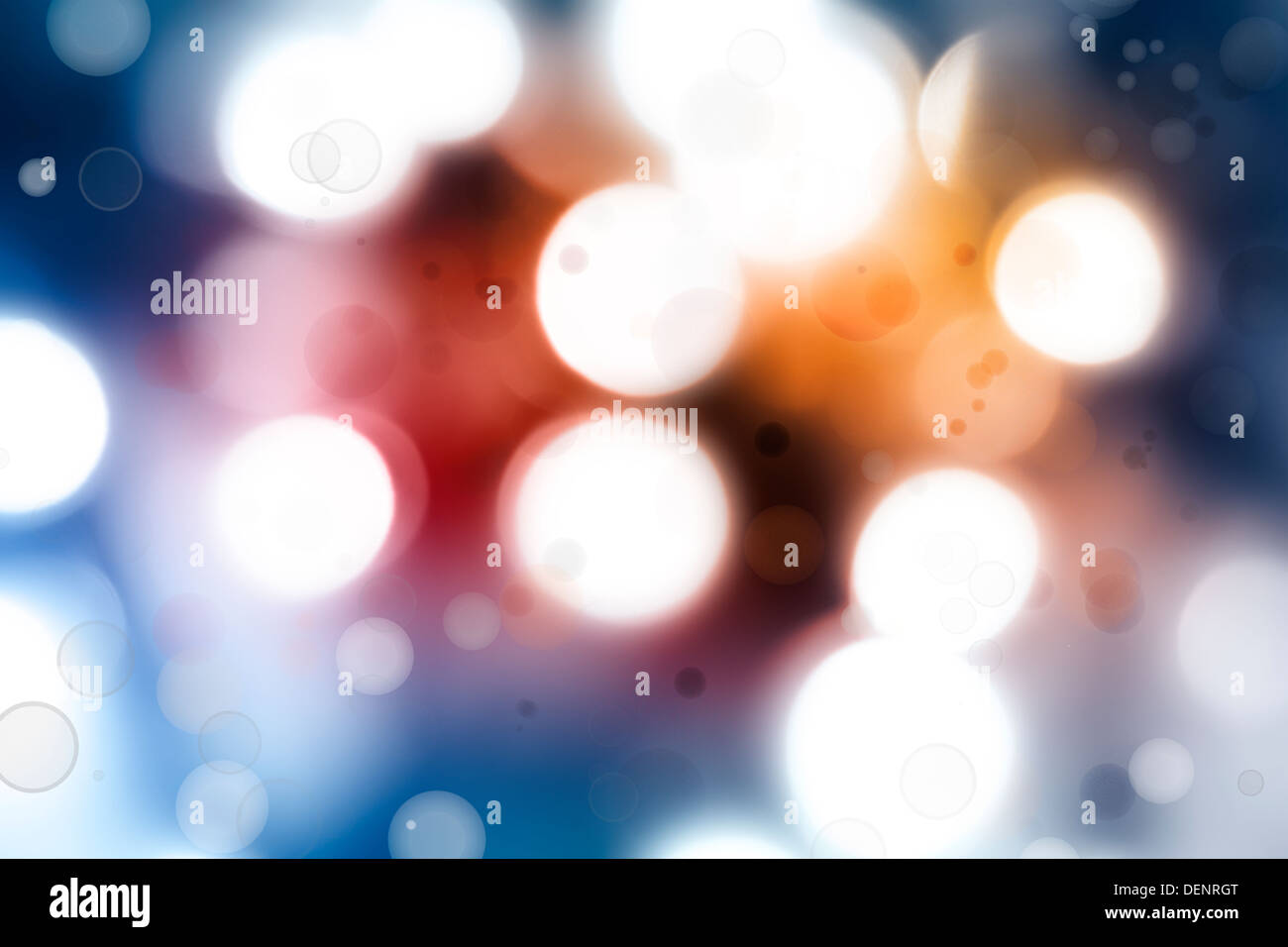 Bright circles of light abstract background Stock Photo