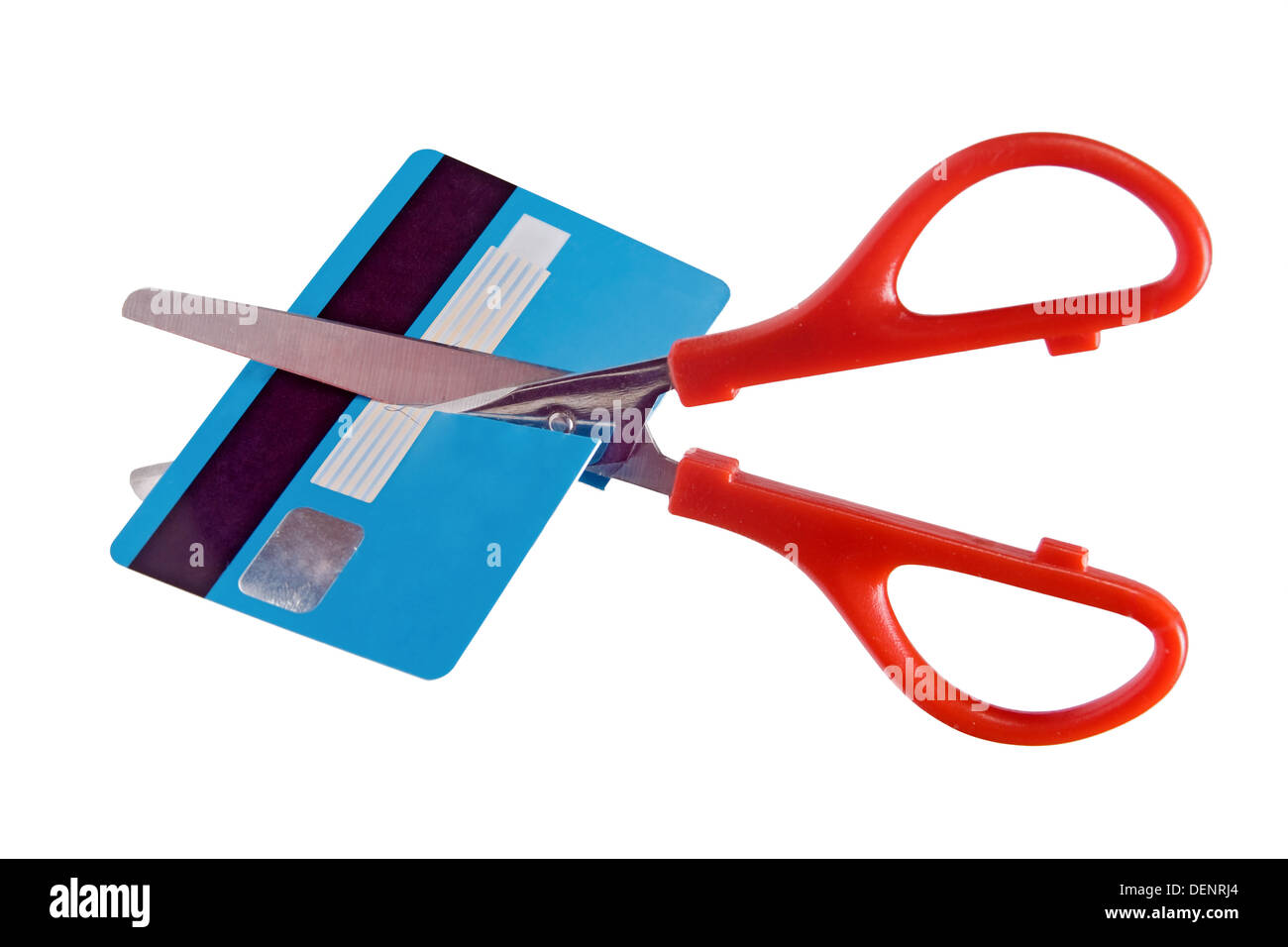 destruction of card payment Stock Photo
