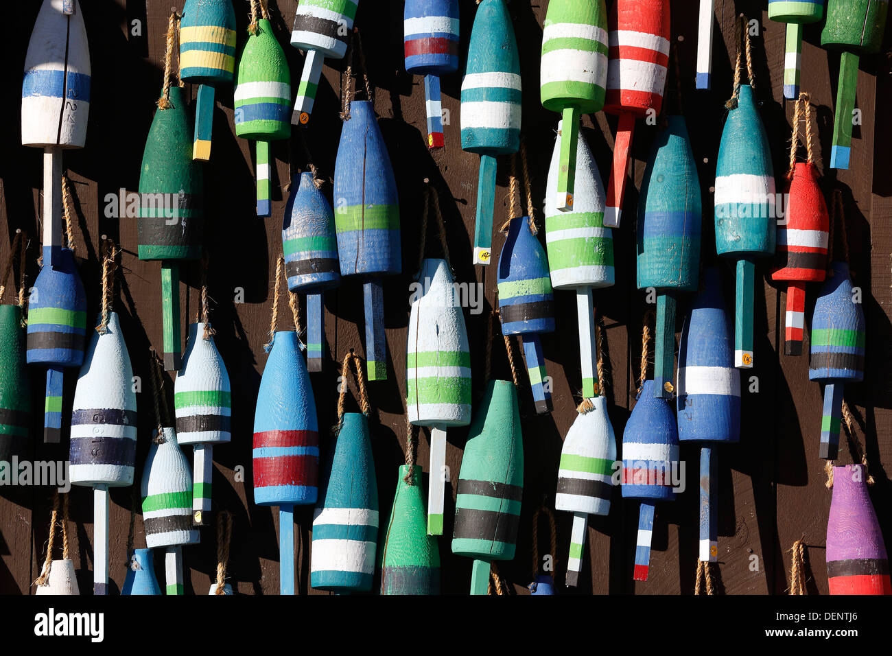 Lobster buoys, Maine, USA Stock Photo Alamy