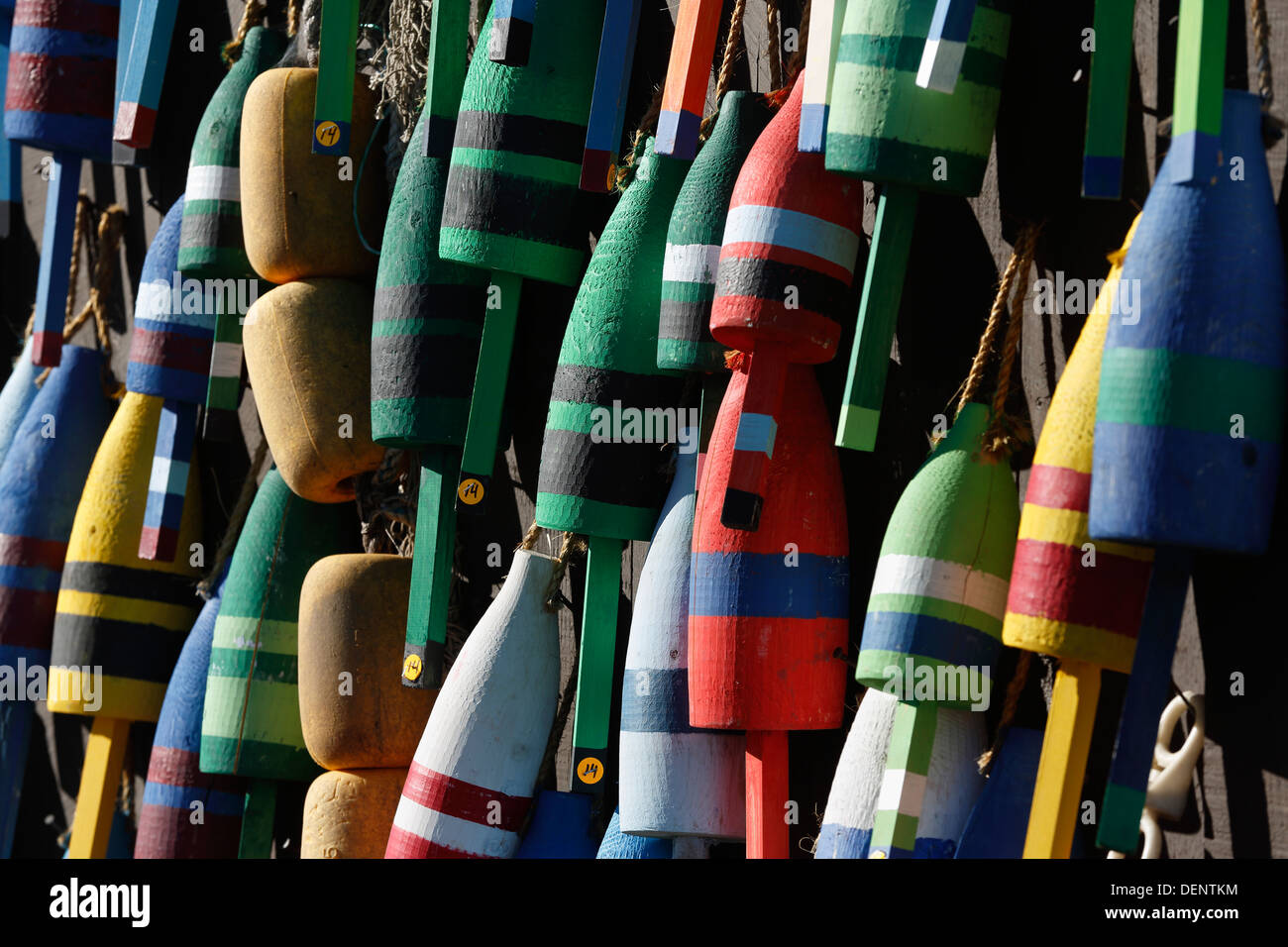 Lobster buoys, Maine, USA Stock Photo Alamy