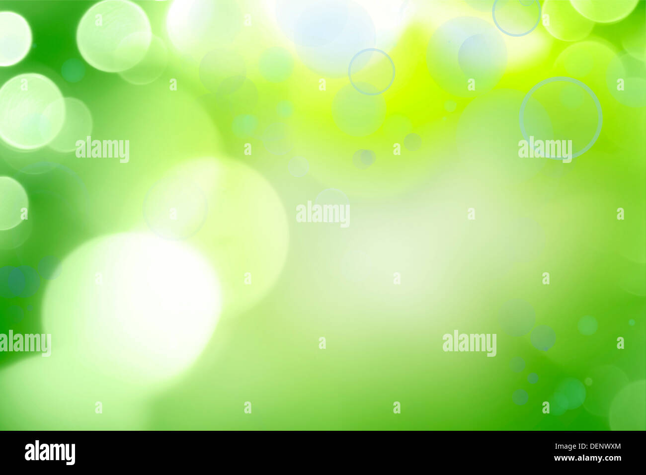 Bright circles of light abstract green color background Stock Photo - Alamy