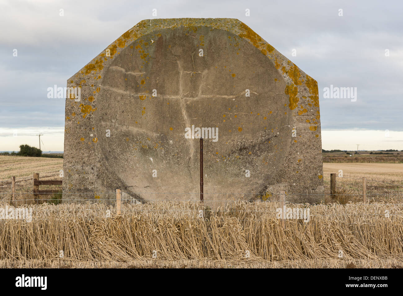 World War II Sound Mirror, Kilnsea near Spurn Point (UK) Stock Photo