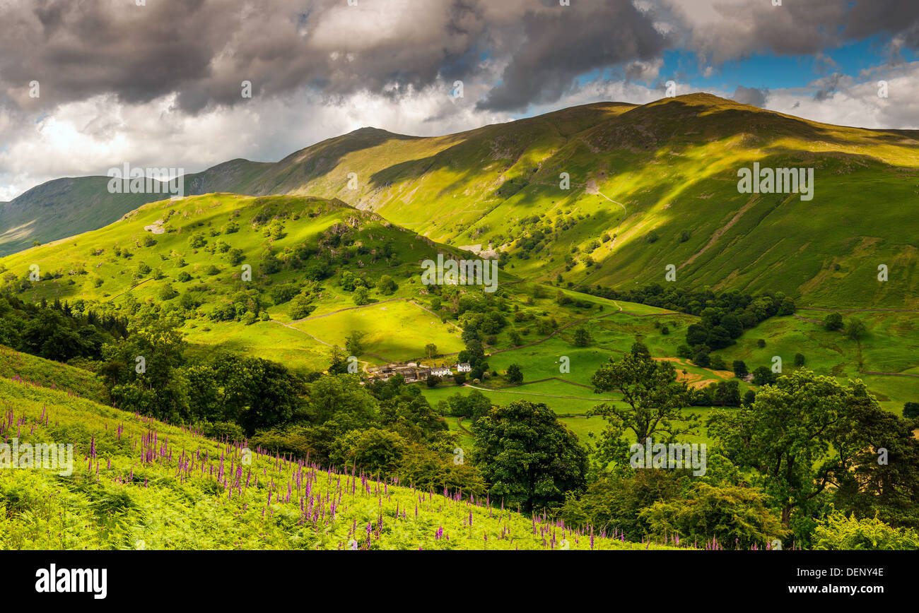 Troutbeck Tongue kentmere pike and Troutbeck Park Farm troutbeck vale