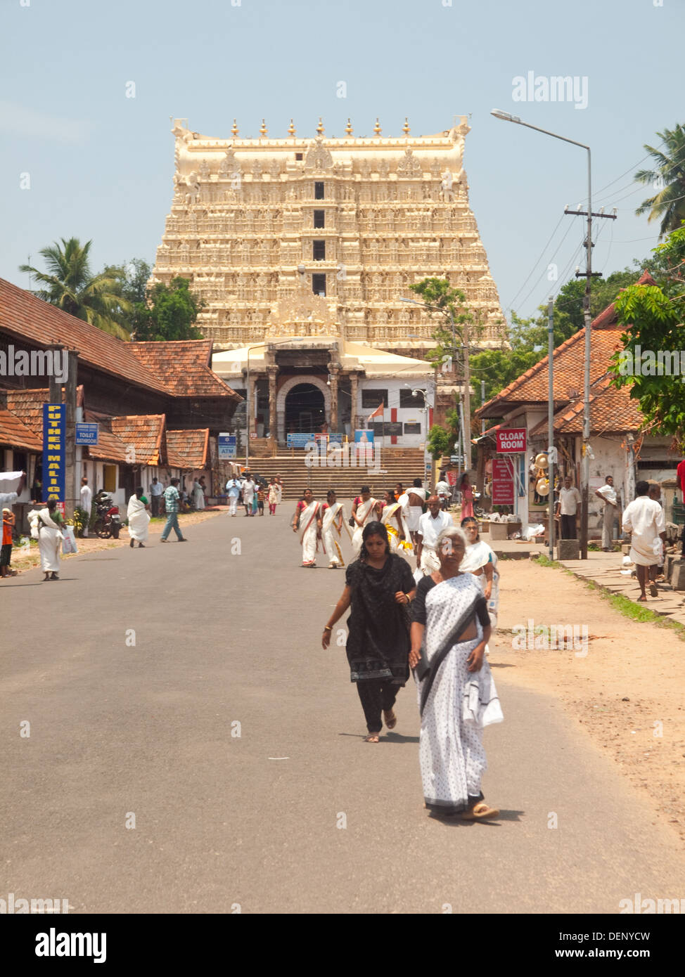 padmanabhaswamy temple trivandrum Stock Photo