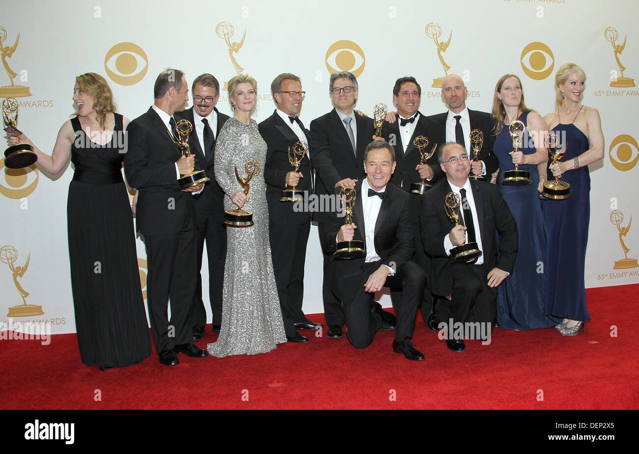 Los Angeles, CA. 22nd Sep, 2013. Cast, Best Drama Series, BREAKING BAD ...