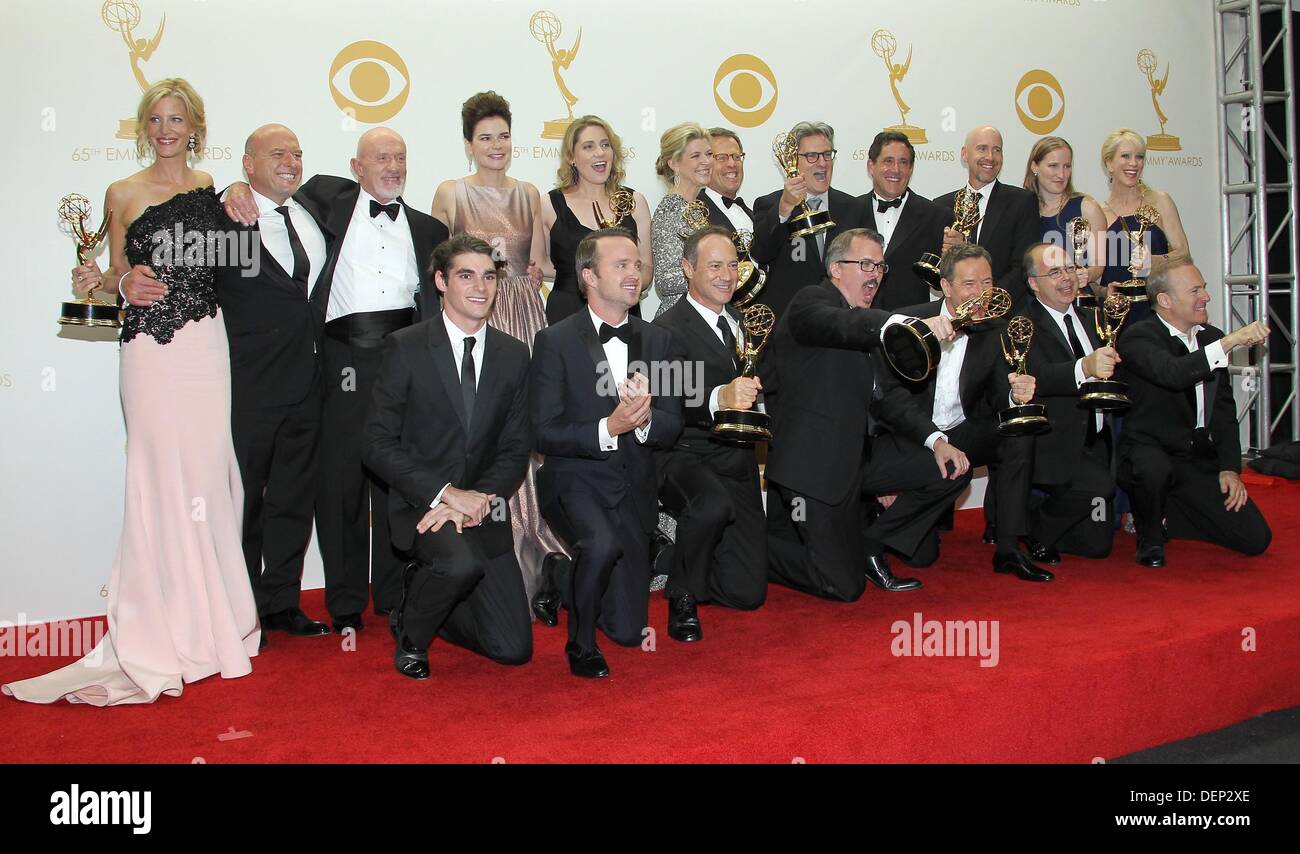 Los Angeles, CA. 22nd Sep, 2013. Cast, Best Drama Series, BREAKING BAD ...