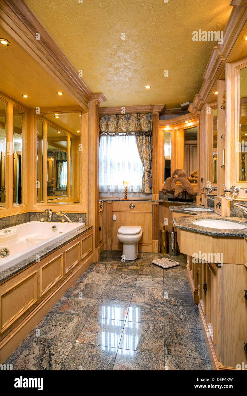 bathroom,residential house, lancashire,england,uk,europe Stock Photo ...