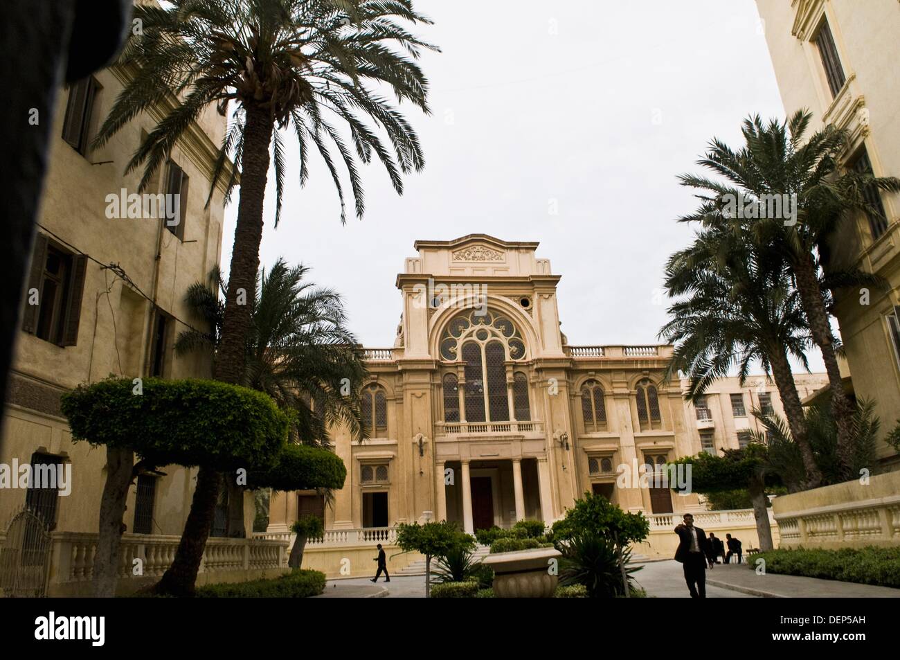 The old & beautiful Eliyahu Hanavi synagogue in Alexandria, Egypt Stock