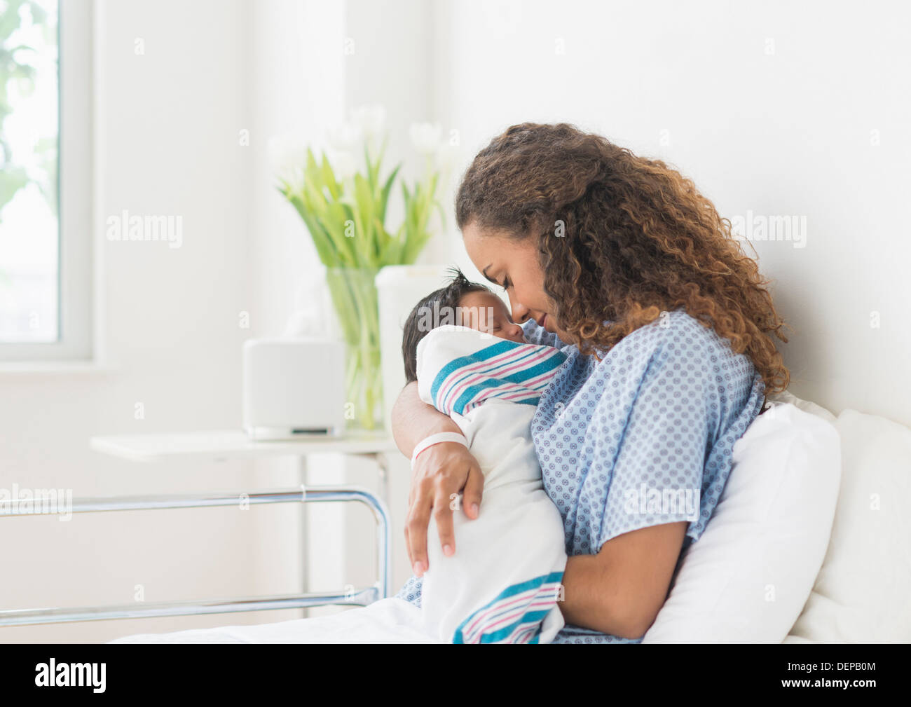 Newborn baby on mother hospital hi-res stock photography and images - Alamy