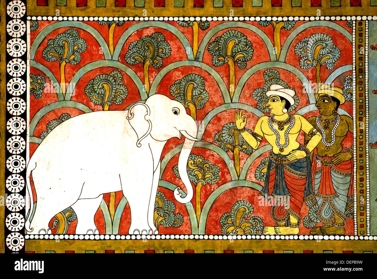 Murals (vegetable and herbal dyes) of Thiruvilayadal Puranam (Lord Shivas  Game, the collection of 64 stories, composed by Stock Photo - Alamy