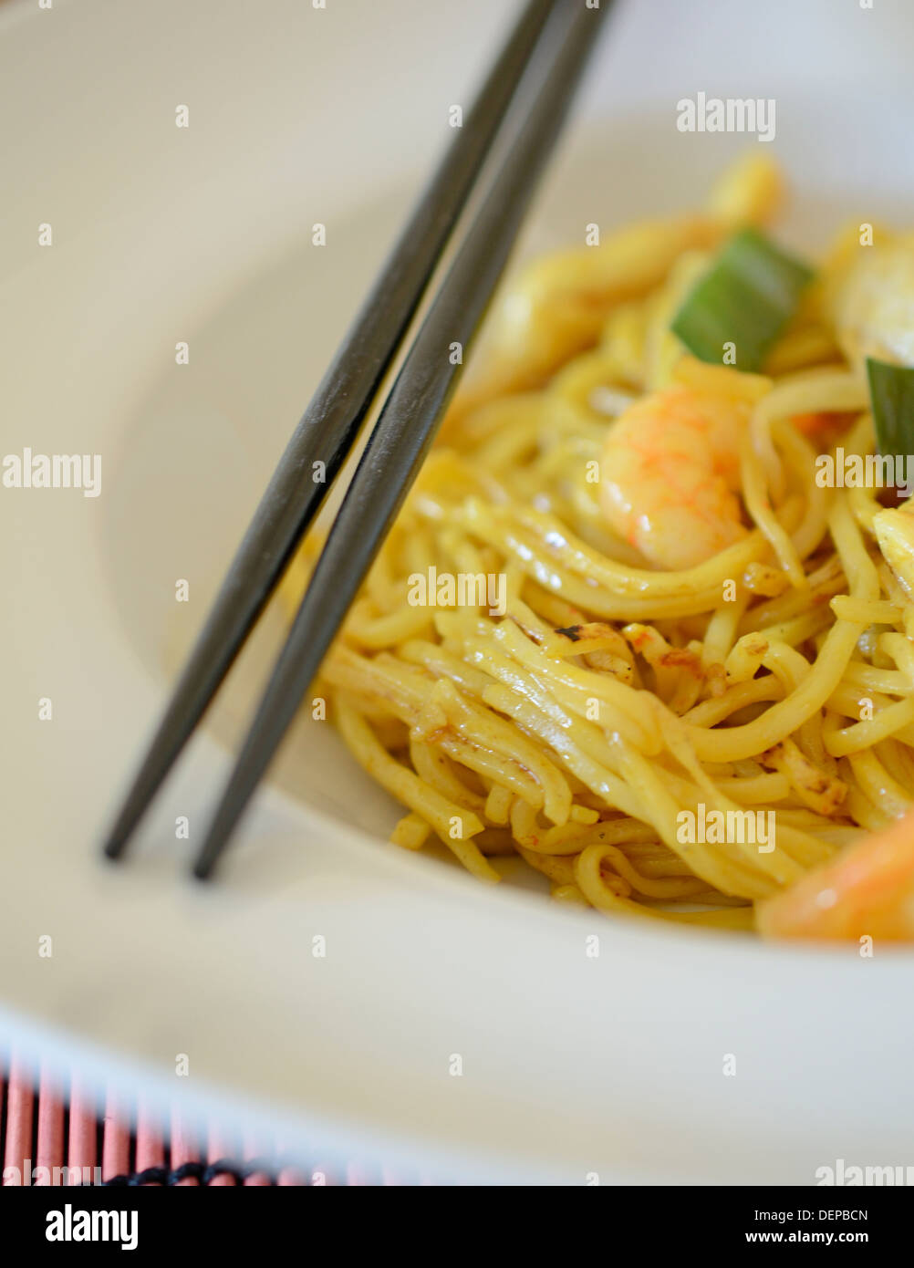 Close up of Bami Goreng Stock Photo