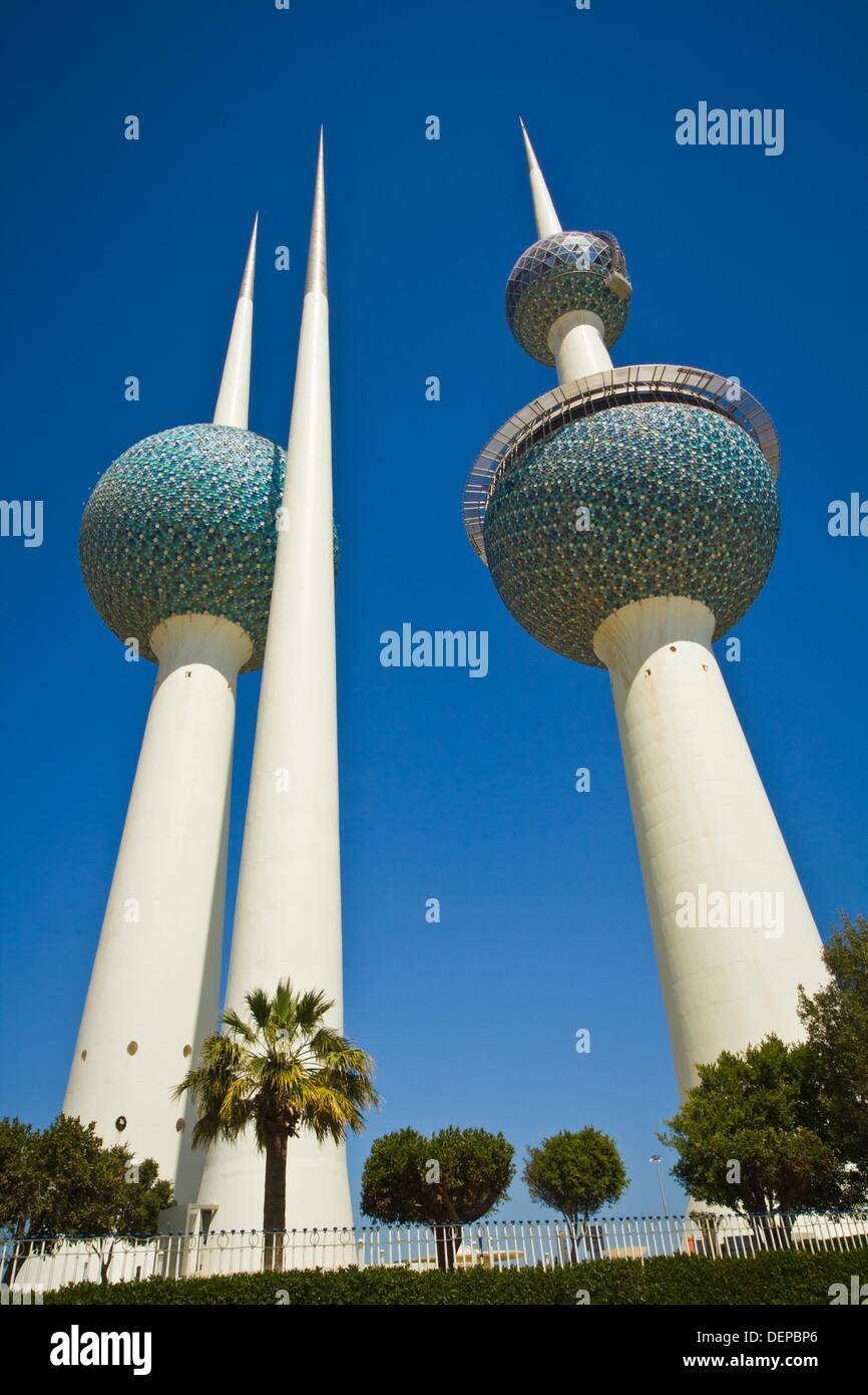 Kuwait Towers, Kuwait city Stock Photo Alamy