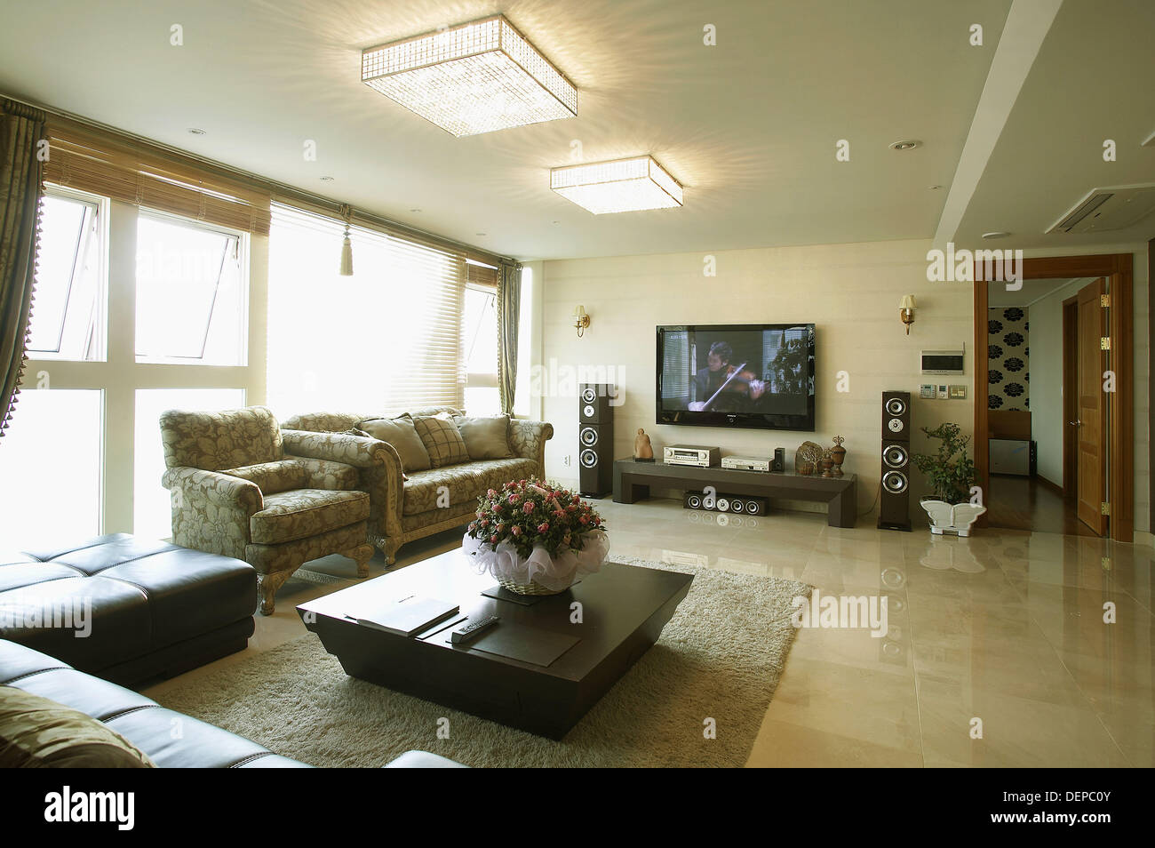 Living Room At Home Seoul South Korea Stock Photo