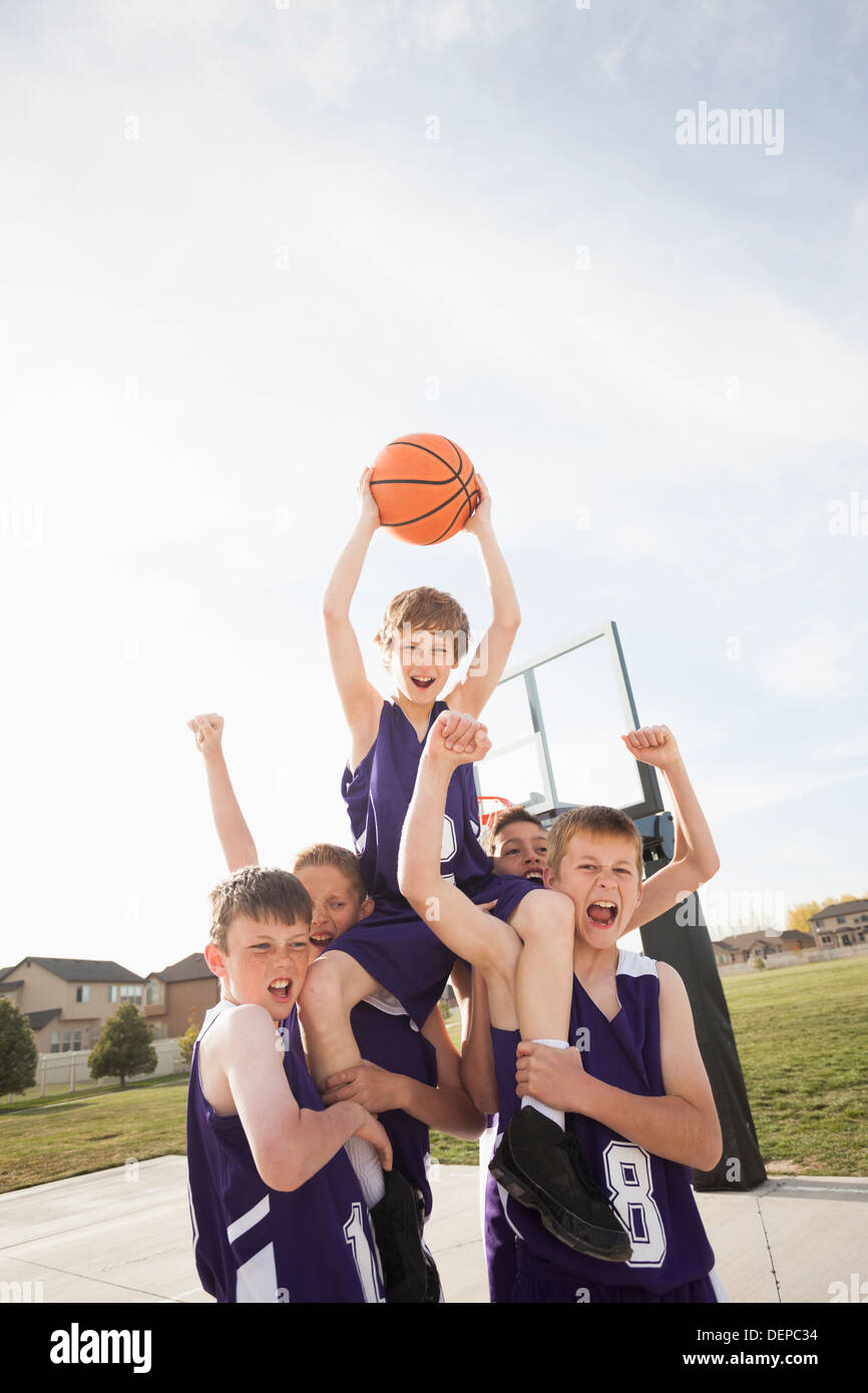 Basketball Player Cheering High Resolution Stock Photography and Images