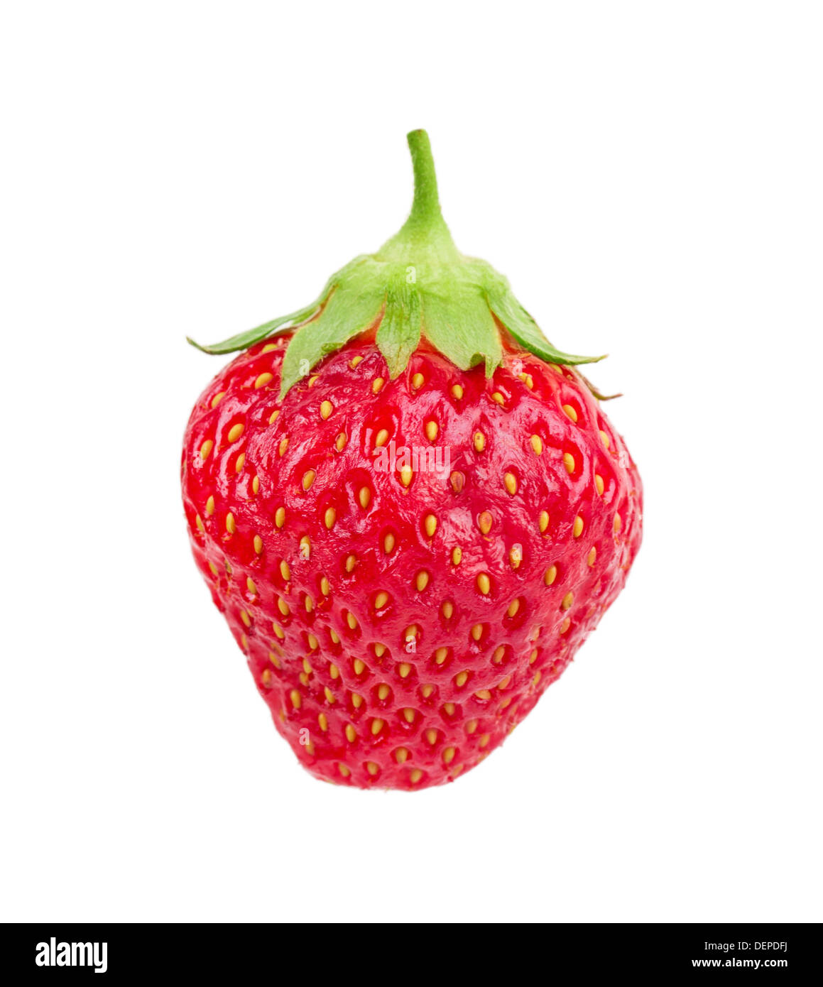 juicy ripe strawberries with leaves on a white background Stock Photo ...