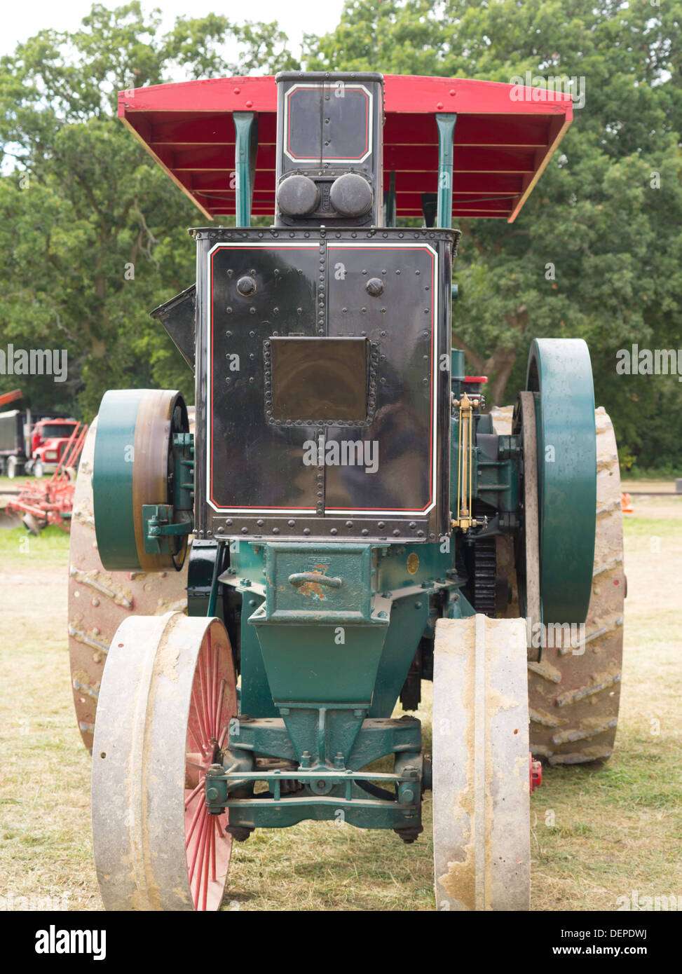 Antique J.I. Case steam tractors; Rock River Thresheree, Edgerton, WI