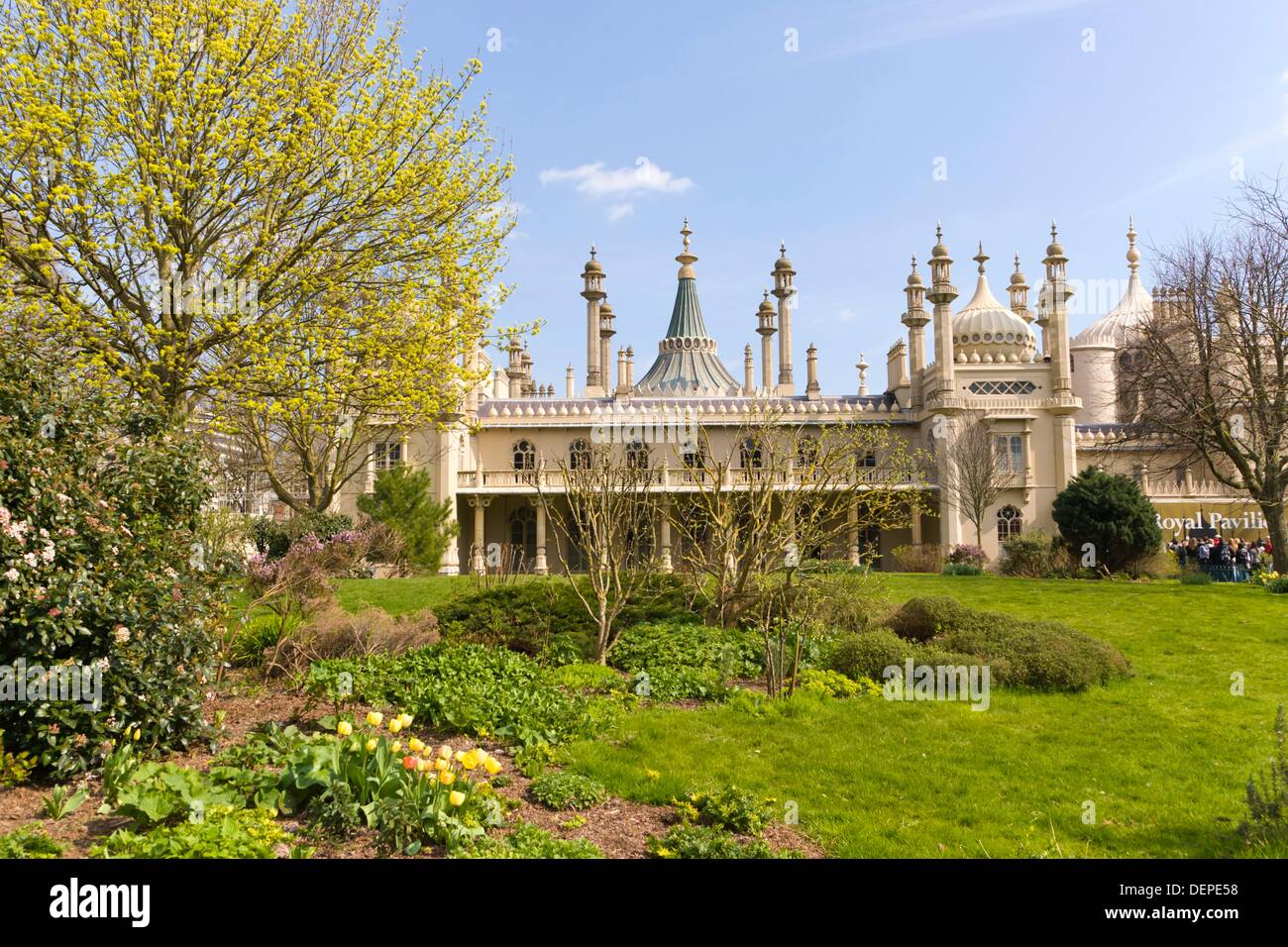 Royal Pavilion Gardens, Brighton, East Sussex, England, UK Stock Photo