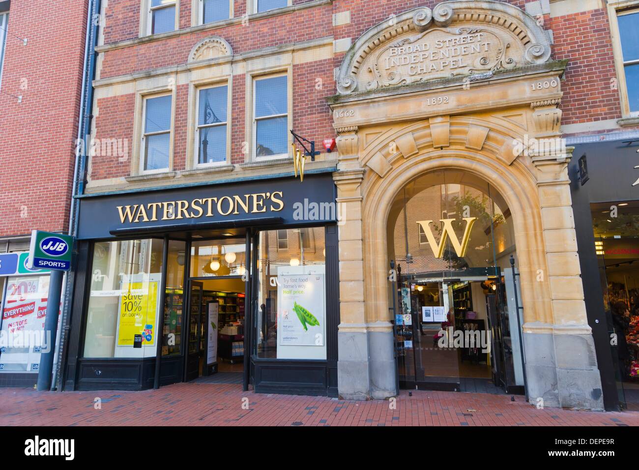 Waterstone´s Bookstore in former Independent Chapel building, Broad