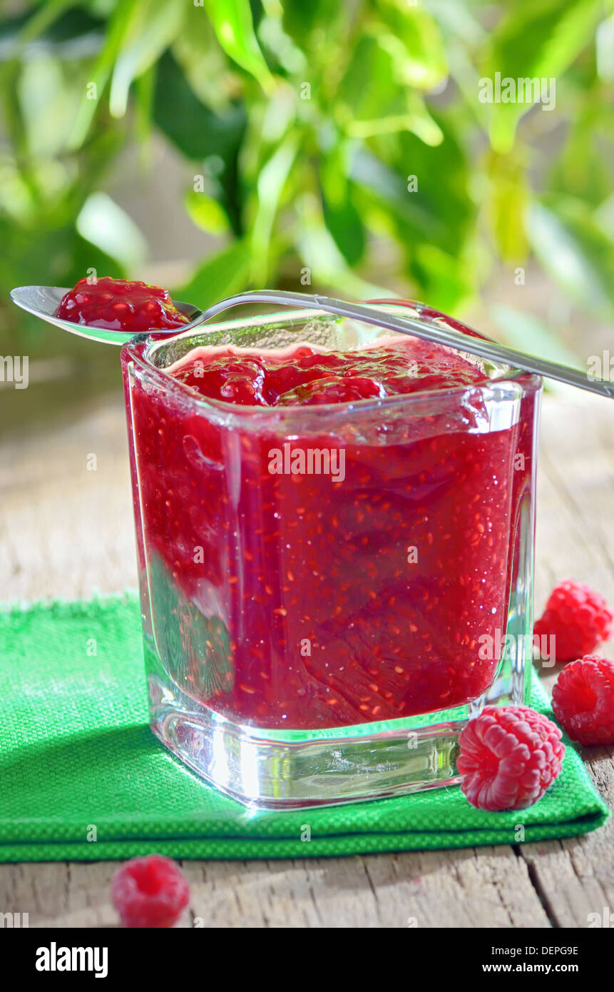 Raspberry jam shoot in studio Stock Photo - Alamy