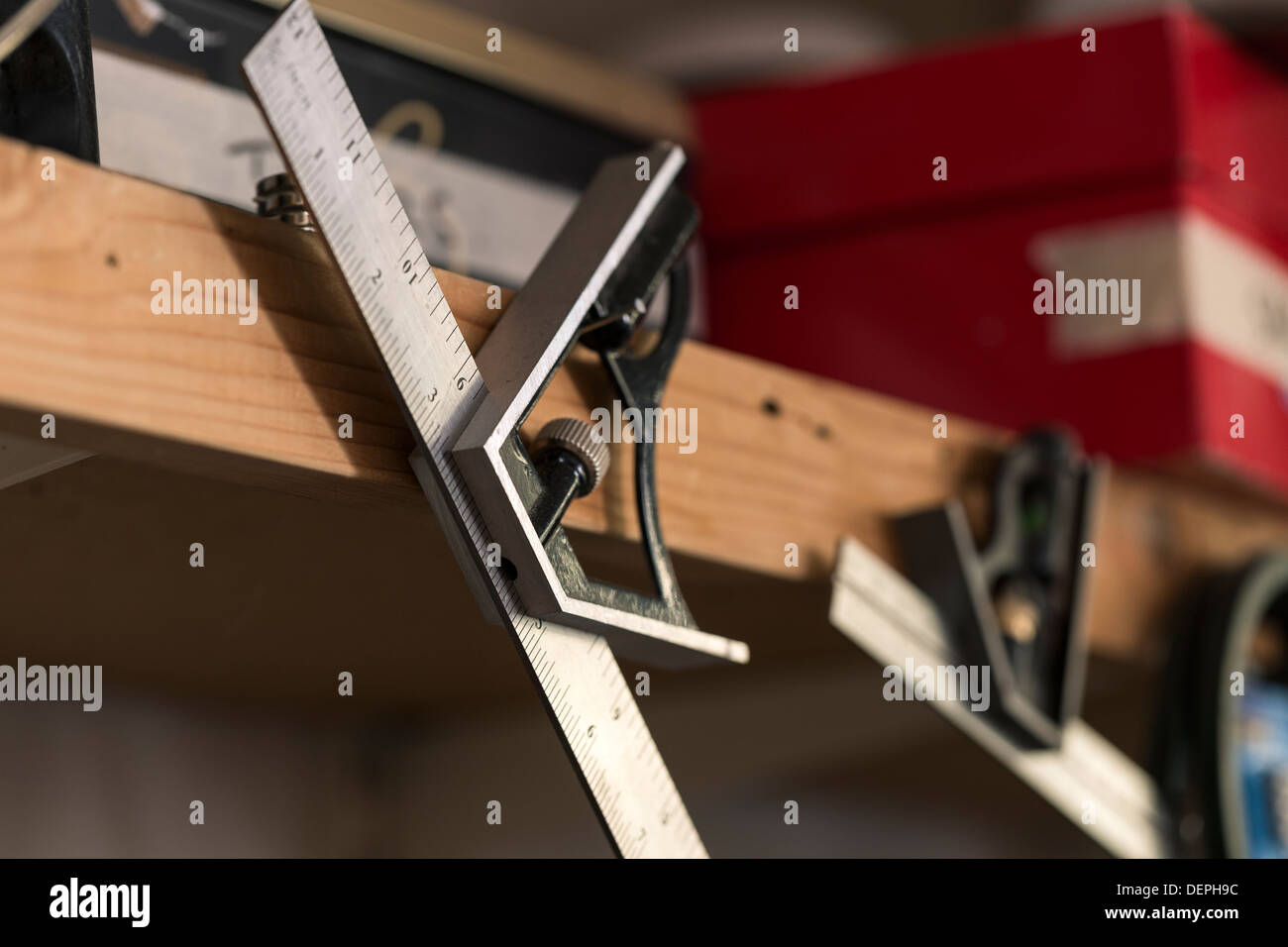 Close up of measuring tools in guitar Stock Photo Alamy