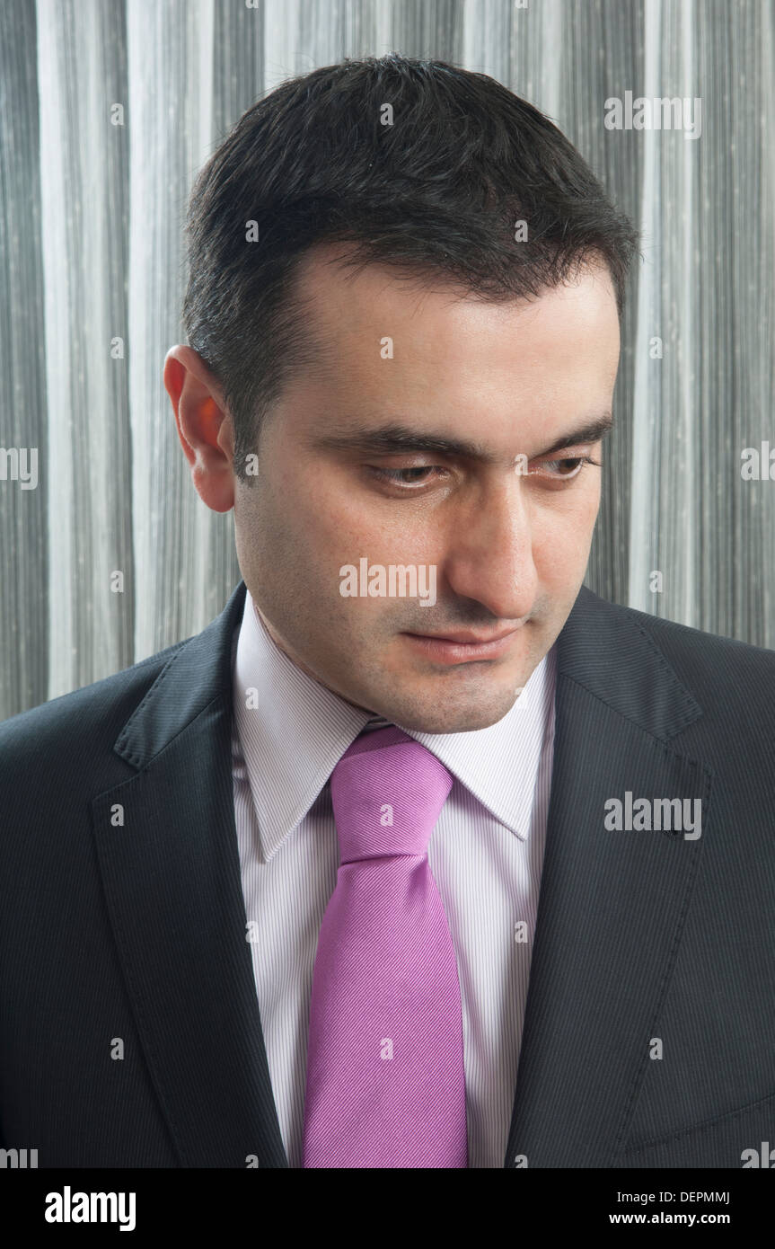 Thoughtful business man Stock Photo