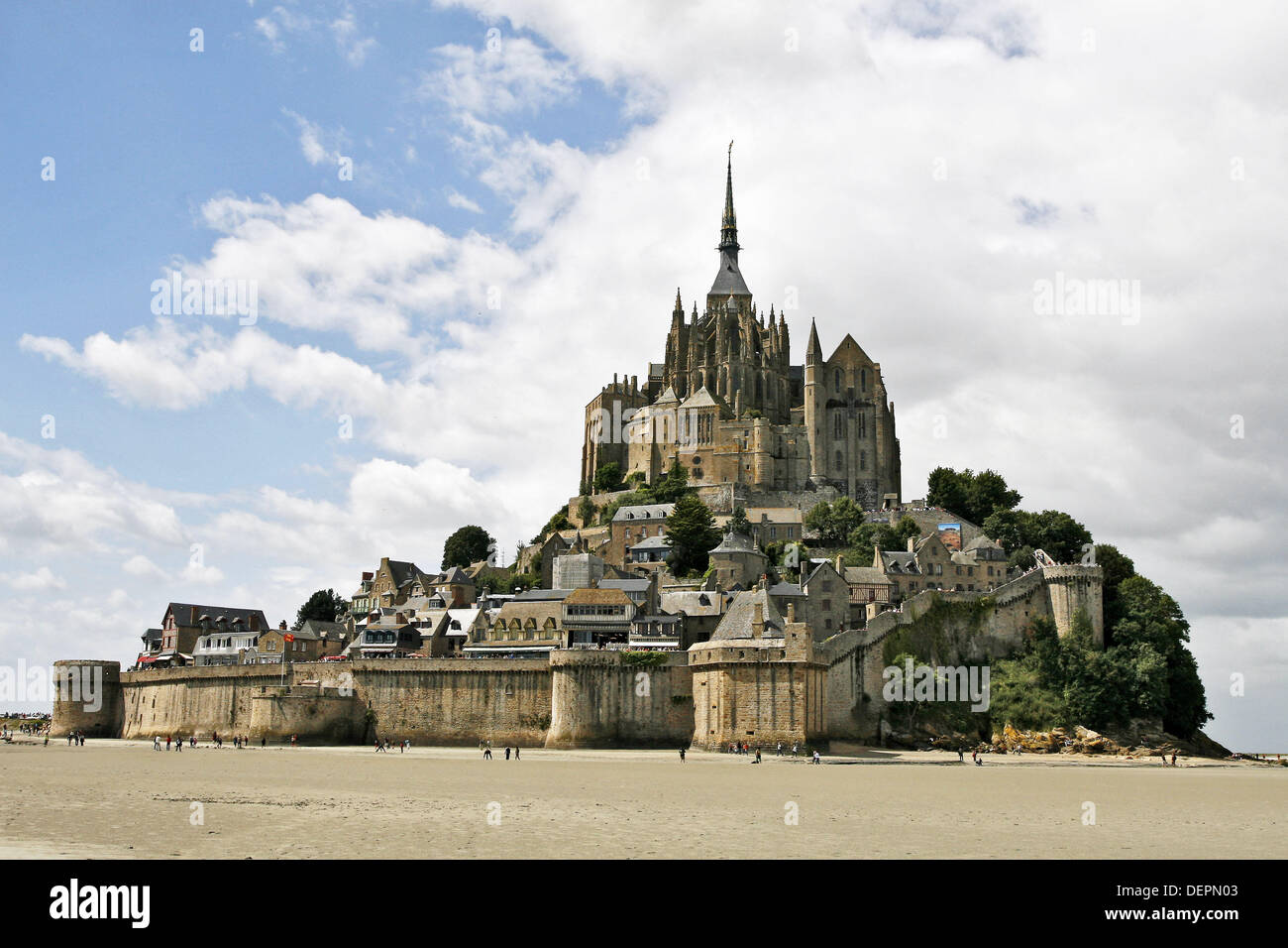 MontSaintMichel Benedictine abbey Normandy France Stock Photo Alamy