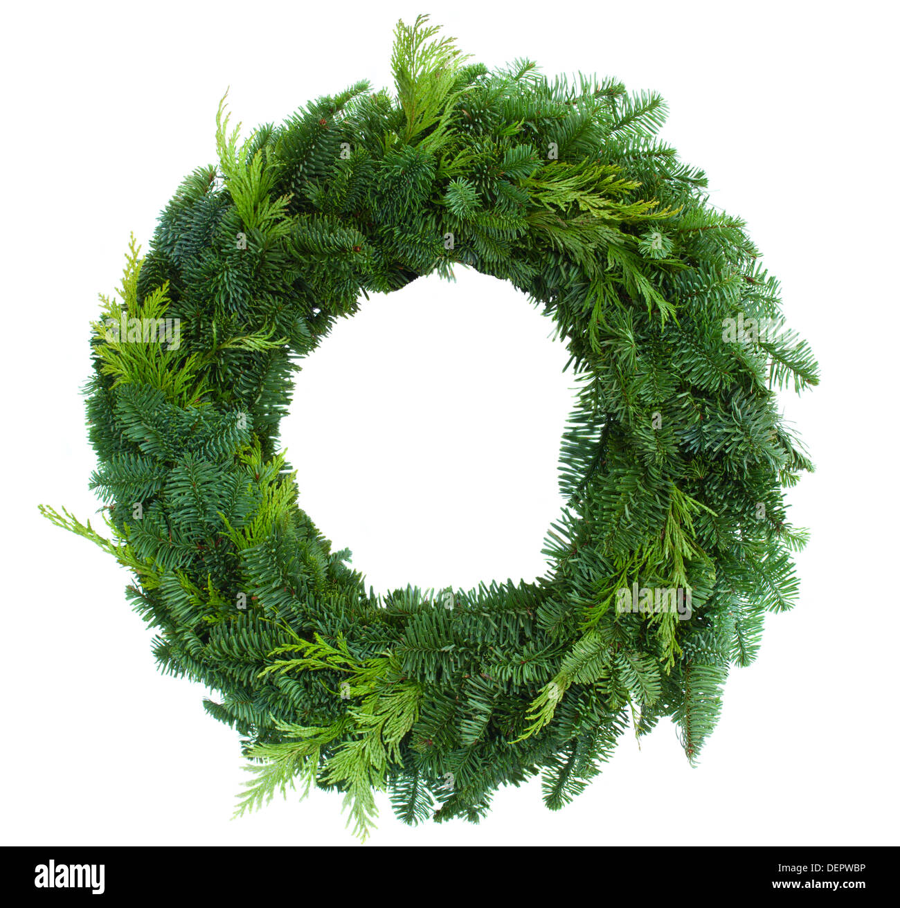 green christmas wreath Stock Photo