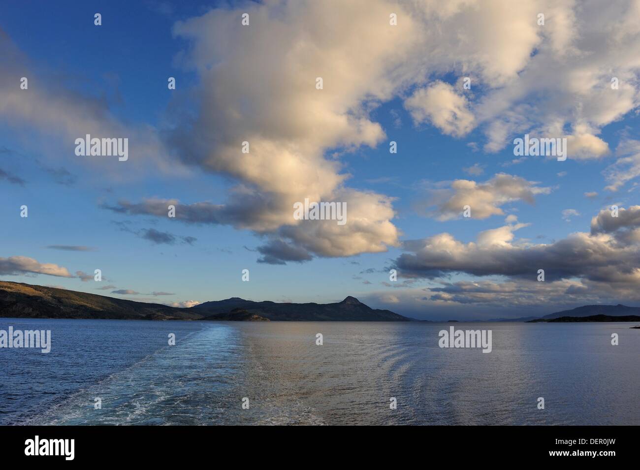 Murray Channel, Tierra del Fuego, Patagonia, Chile, South America Stock ...