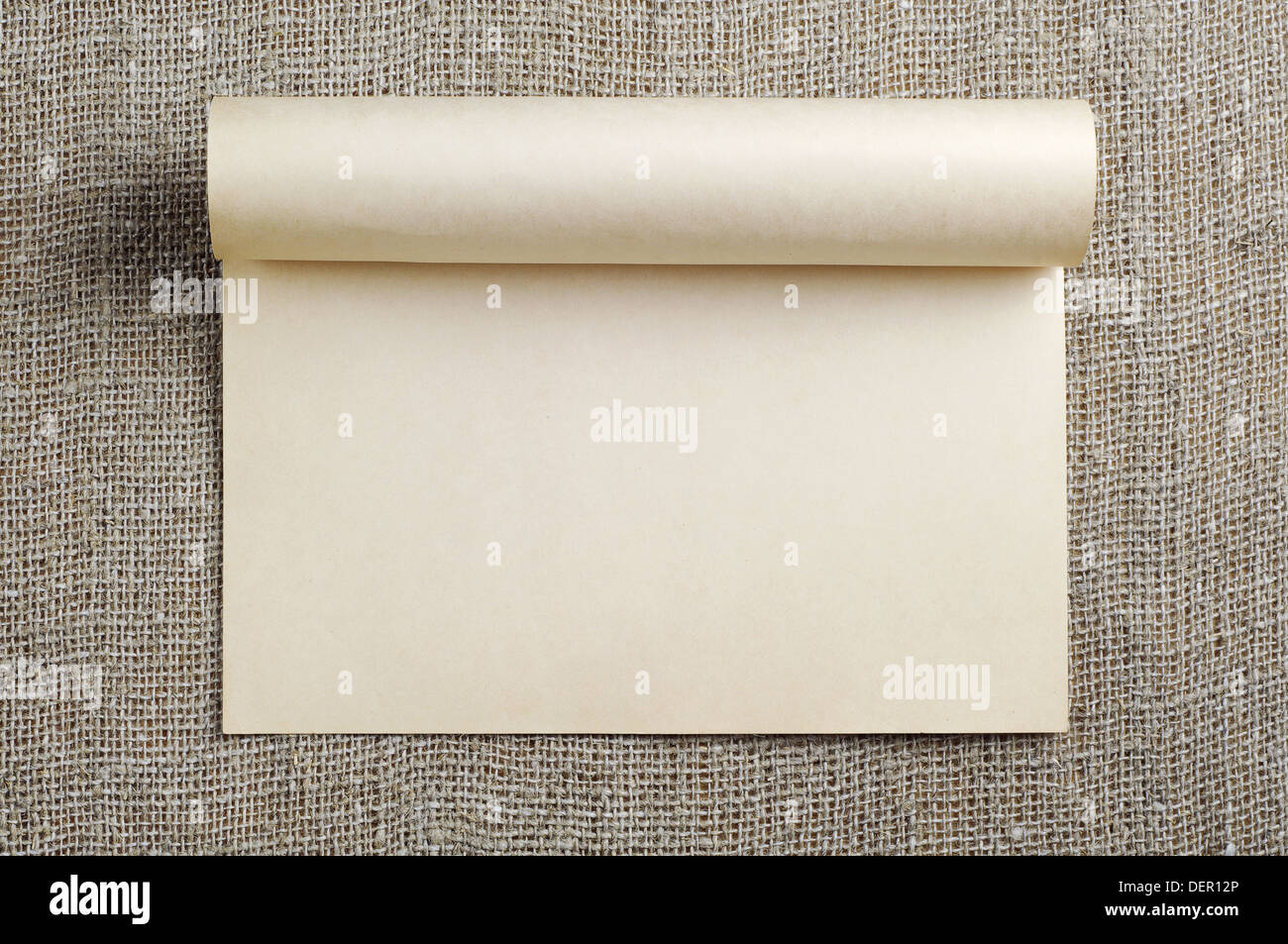 Paper Sak Background Old paper on the background of sacking Stock Photo - Alamy