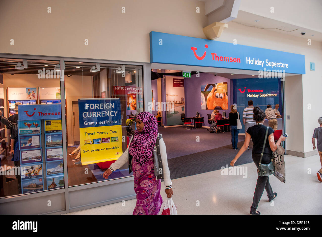 Newly re designed Thomas Cook Holiday Superstore Beaumont Leys , Leicester  . A British Land PLC owned retail park Stock Photo - Alamy